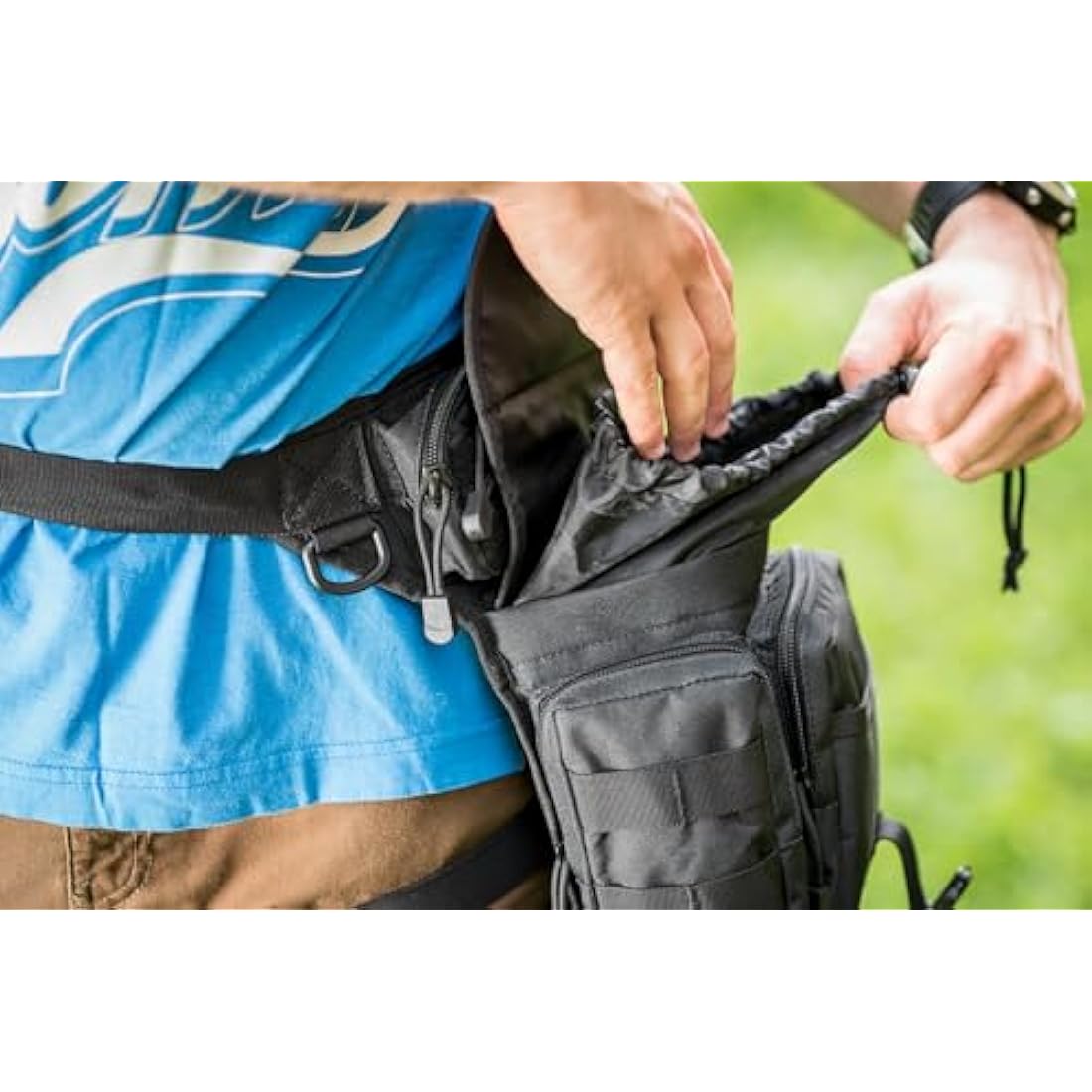 ProtectorTech HD Drop Pouch for Metal Detector Finds Bag with pinpointer holster - Metal Detecting Accessories