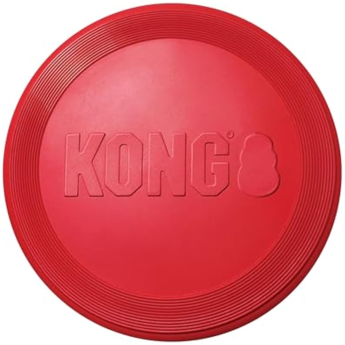 KONG Flyer - Durable Dog Toy for Outdoor Playtime - Natural Rubber Flying Disc for Fetch - For Medium/Large Dogs