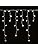 LightsGo Icicle Fairy Lights Outdoor Indoor LED Fairy Lights 800 LED Cool White 21M Wide, White Cable - 8/16H Timer, 8 Modes, Memory