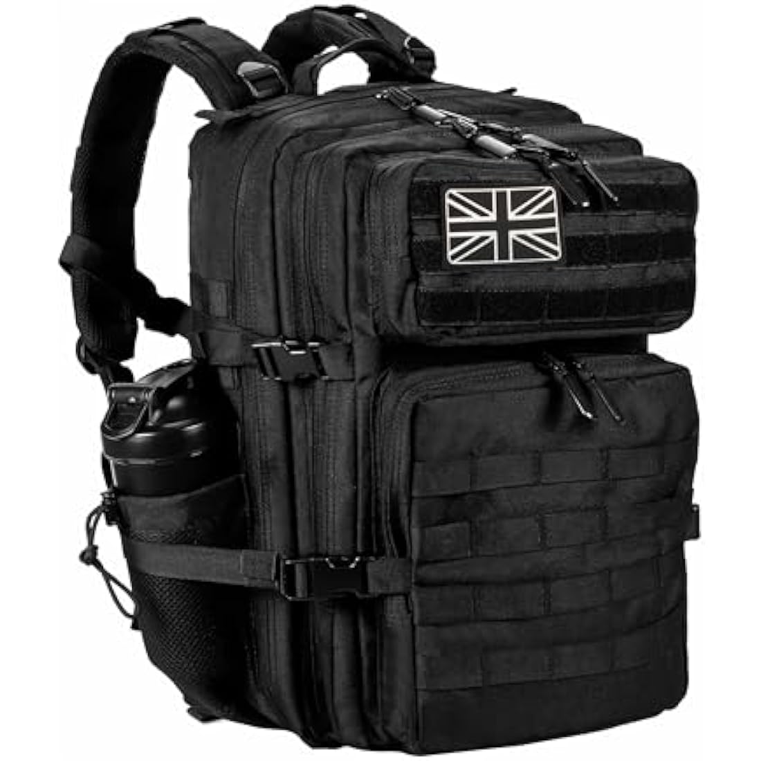 LHI Military Tactical Backpack for Men and Women 45L Large waterproof Rucksack for School, Hiking, Trekking, Hunting