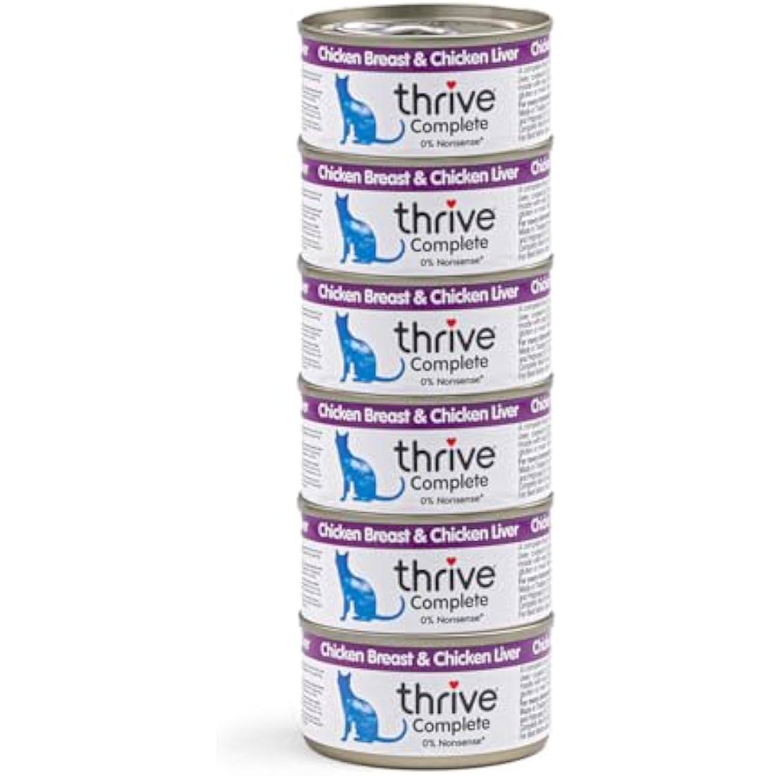 Thrive Cat Food Complete Chicken and Liver, Pack of 6