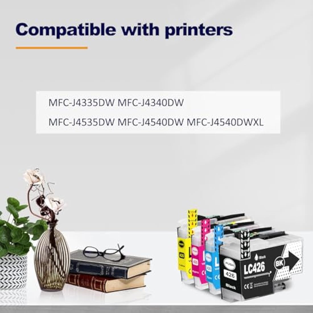 LAIPENG LC426 LC 426 LC-426VAL Ink Cartridges Compatible for Brother MFC-J4335DW MFC-J4340DW MFC-J4535DW MFC-J4540DW MFC-J4540DWXL Printer LC-426BK LC-426C LC-426M LC-426Y Multipack (4-Pack)