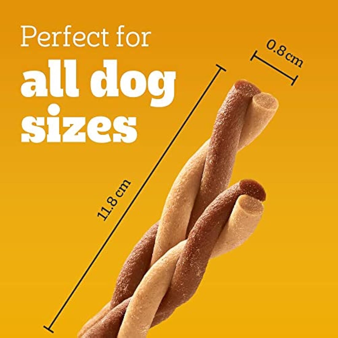 Pedigree Rodeo 84 Sticks, Dog Treats with Chicken - no artificial Colours or Flavours providing tasty Nutrients, Vitamins, Minerals and Omega 3, Pack of 12 (12 x 7)