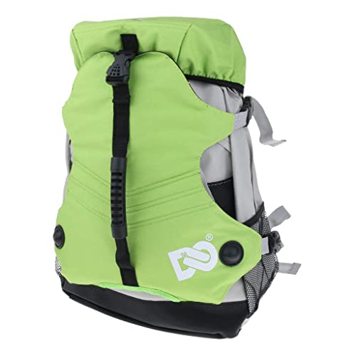 zalati Inline Skates Backpack Roller Skate Shoes Carrying Bag for Storage Easy to Carry Outdoor Sports - Green, M