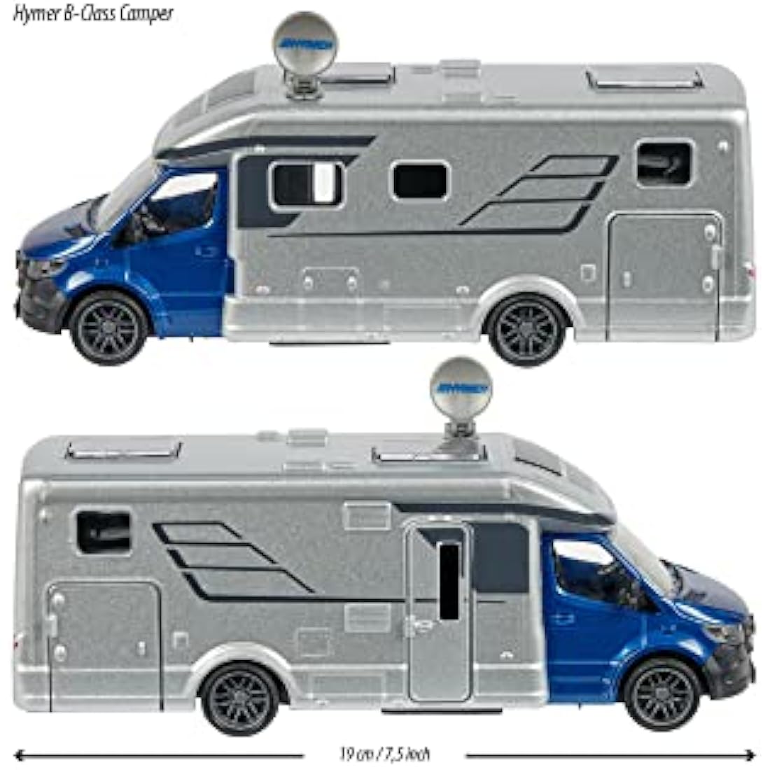 Majorette Grand Series City Hymer B-Class 780T Camper Die-Cast Toy - Larger 1:43 Scale Model - Batteries Included