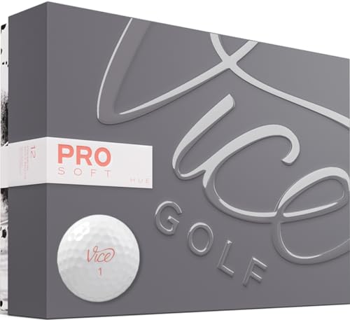 Vice Golf Pro Soft Hue Living Coral Golf Balls