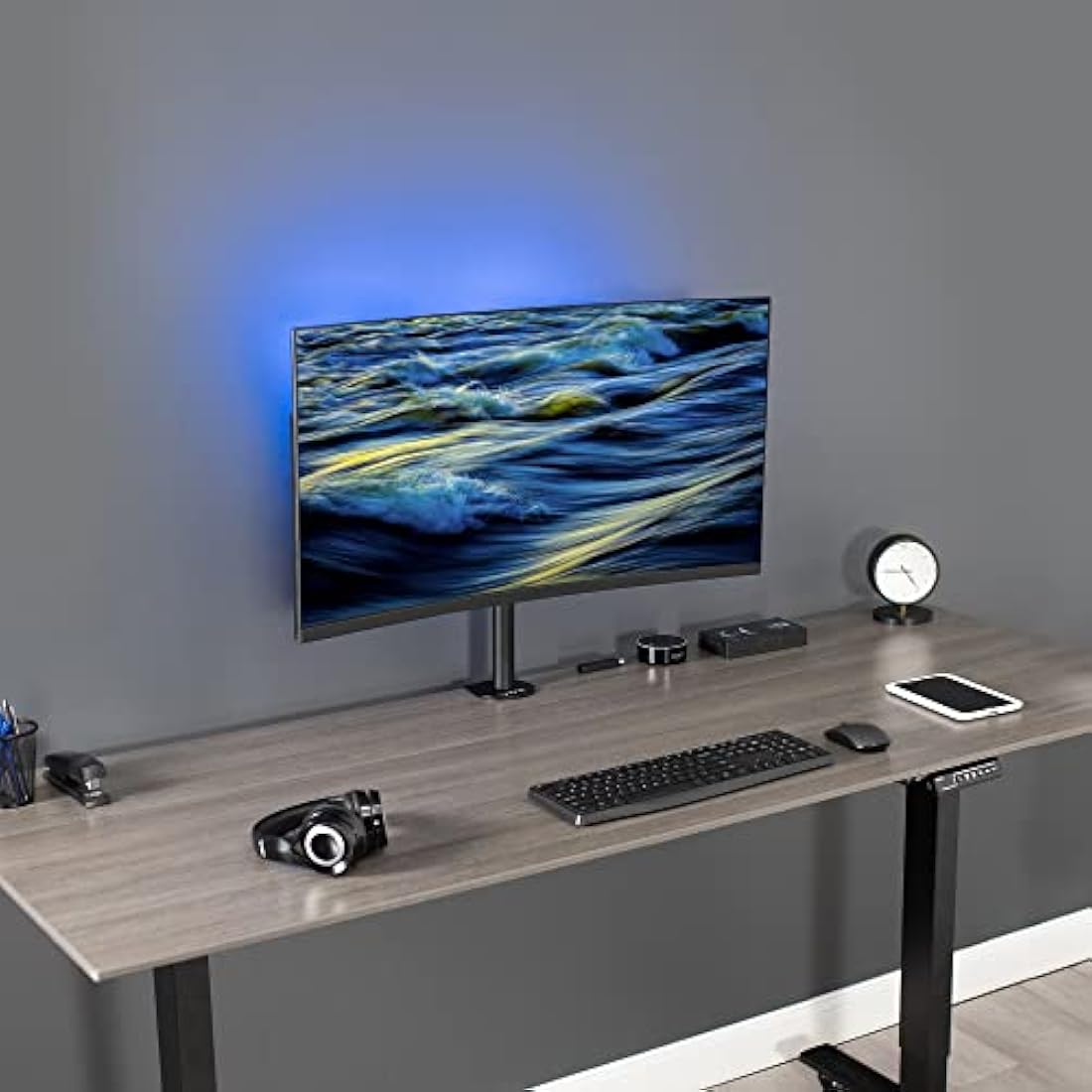Vivo Single Monitor Adjustable Tilt Desk Mount Stand for 1 LCD Screen up to 32 inches STAND-V001C