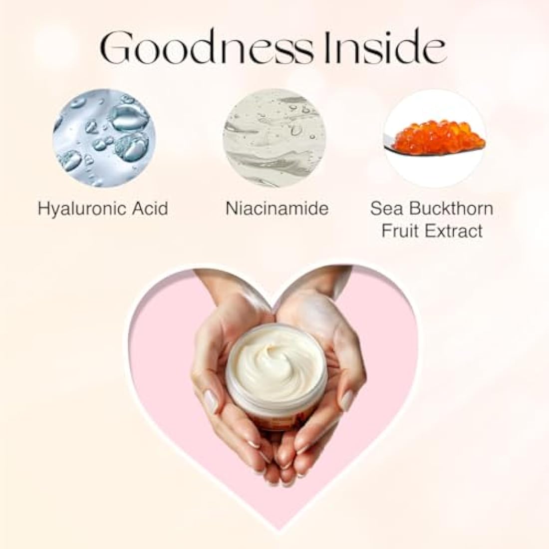 Nourish Mantra - Urban Rani Daily Moisturizing Cream | Face Cream Made With Hyaluronic Acid, Niacinamide & Sea Buckthorn | Moisturizer for All Skin Types | Hydrates & Nourishes Skin | 50 ml
