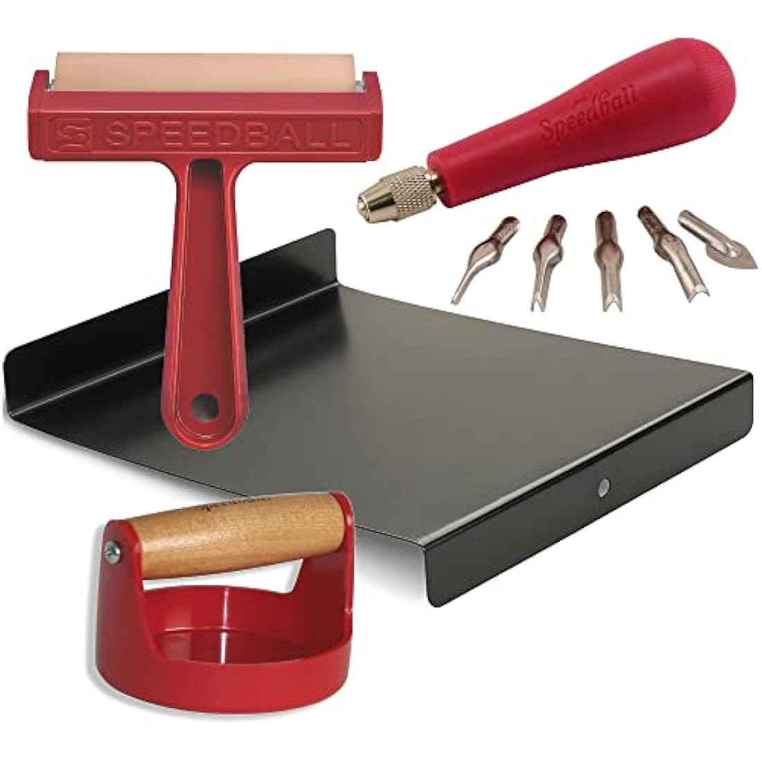 Speedball Block Printing Tool Kit, Craft Kit, For Art & Craft, Printing, Block Print, Printmaking, Artists, Beginner, Professional, Gift, Set