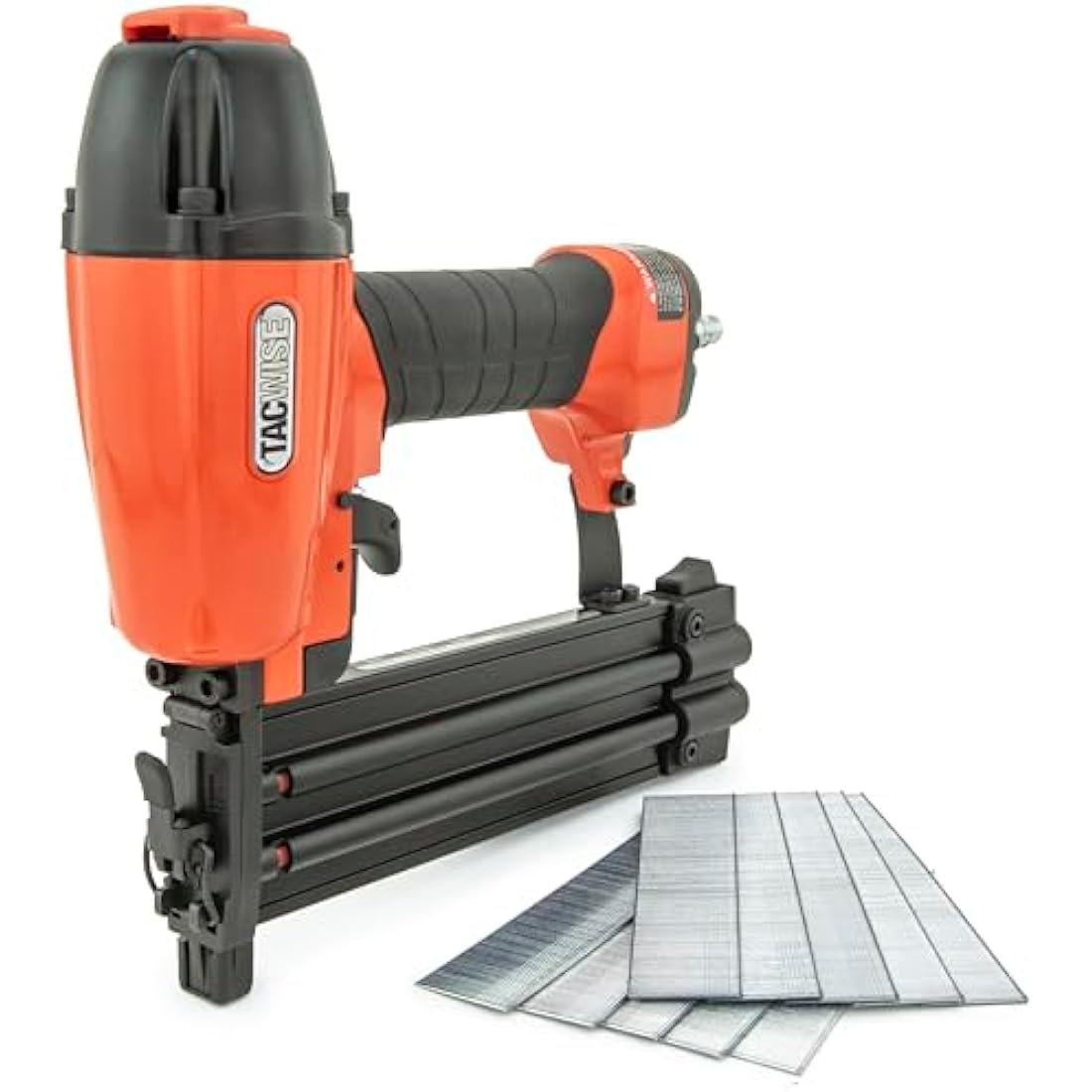 TACWISE 1716 DGN50V Air Brad Nail Gun with 1000 Nails, Uses Type 180 (18G) Nails, 20-50mm, Orange