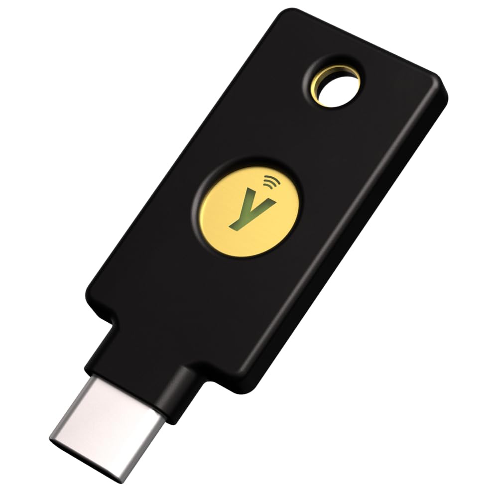 Yubico - Security Key C NFC - Basic compatibility - Multi-factor authentication (MFA) security key and passkey, connect via USB-C or NFC, FIDO