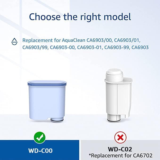 Waterdrop Water Filter Replacement for Philips AquaClean CA6903/10 CA6903/22 CA6903, Reduces Limescale and More, TV SD Certified (12)