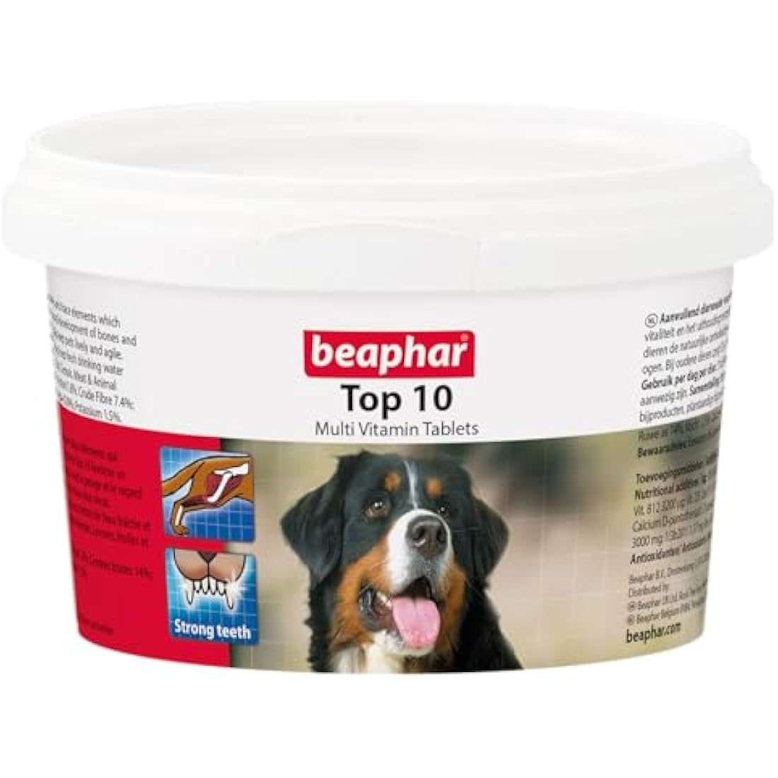 Beaphar Top 10 Vitamin Tablets for Dogs, 180-Count