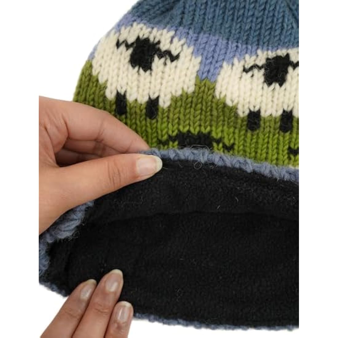 Pachamama Handknitted Medium 4-6 Cup 1.2L Wool Tea Cosy/Teapot Cover - Sheep Pattern Insulated Handmade Fair Trade Multicoloured