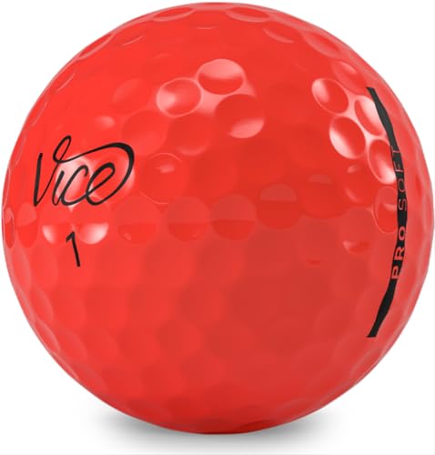 Vice Golf Pro Soft Red Golf Balls