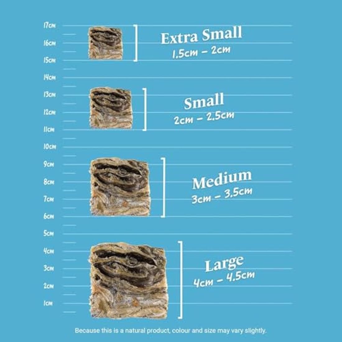 SKIPPER'S Fish Skin Jerky Cubes - Gently Air Dried Dog Treats, Healthy & Natural Treat for Dogs, Hypoallergenic Grain Free, High in Protein & Low Fat | Great for Teeth (Cube Size Extra Small,1kg Pack)