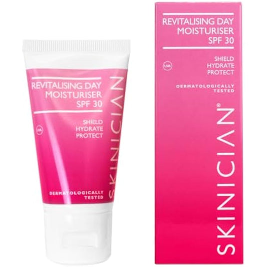 Revitalising Anti Aging Face Cream Moisturiser For Women - Salon Professional Skincare with Vitamin E + Anti Wrinkle Hydrating Day Cream - Lightweight SPF30 Cream For Normal & Sensitive Skin (50ml)