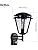 Betta Lighting Outdoor Wall Lantern with Motion Sensor - E27 GLS PIR Motion Security Light - IP44 Waterproof Garden Security Light - Matt Black Outside Lights Mains Powered (Bulb Not Supplied)