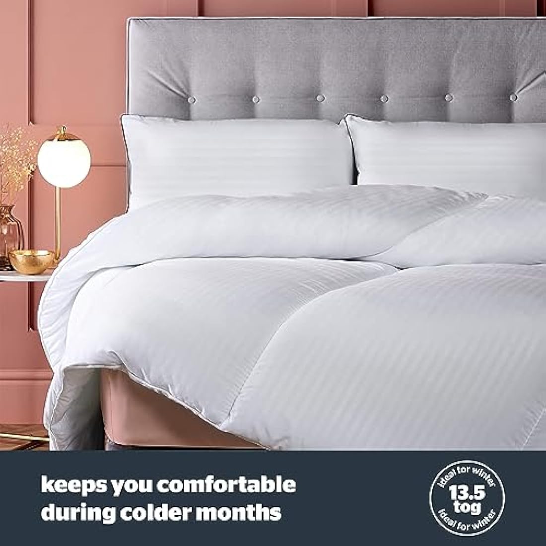 Silentnight Hotel Collection Double Duvet – 13.5 Tog Luxury Duvet Extra Warm and Cosy Quilt Ideal for Winter and Colder Nights – Hypoallergenic and Machine Washable – Double – 200 x 200cm