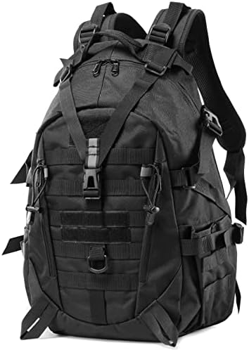 Long Keeper 35L Tactical Backpack - Military Army Backpack Water Resistant, Hiking Camping Cycling Travel Backpack Outdoor Molle Rucksack for Men Women