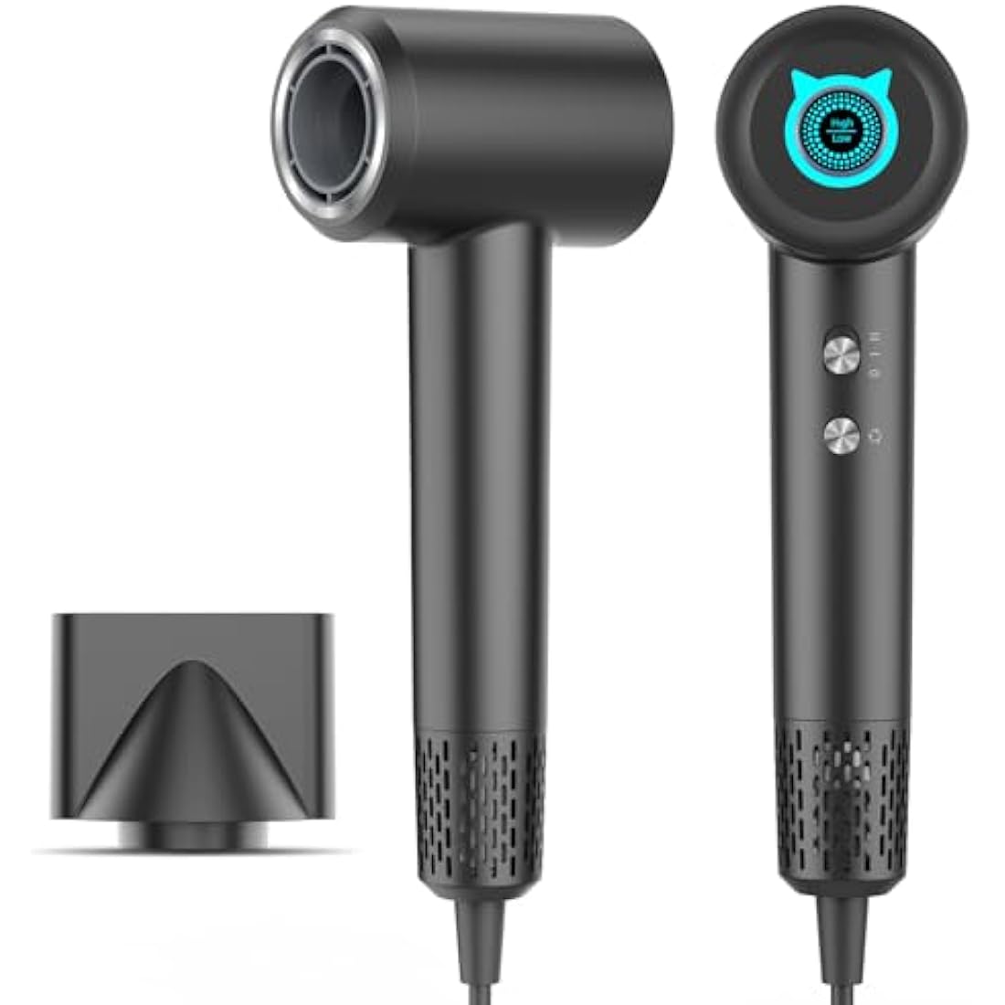 SZO Hair Dryer, 200 Million Professional Negative Ionic Hairdryer, 110, 000 RPM High Speed Brushless Motor Blow Dryer for 2min Fast Drying Salon, 57dB Low Noise Travel Hairdryers for Women and Men