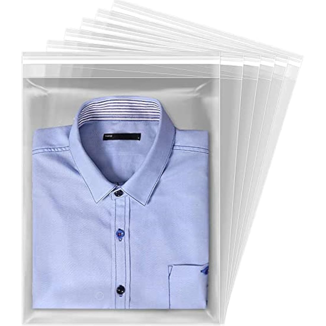 Sabco - 100 Clear Display Bags- Cello Bags OPP- Self Seal Cellophane For Presentation - Food Safe -10 Sizes - Ideal For FBA Cards Envelopes Pictures (10 x 14")