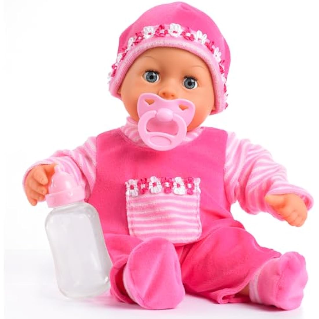 Bayer Design 15inch First Words Baby Doll (Pink)