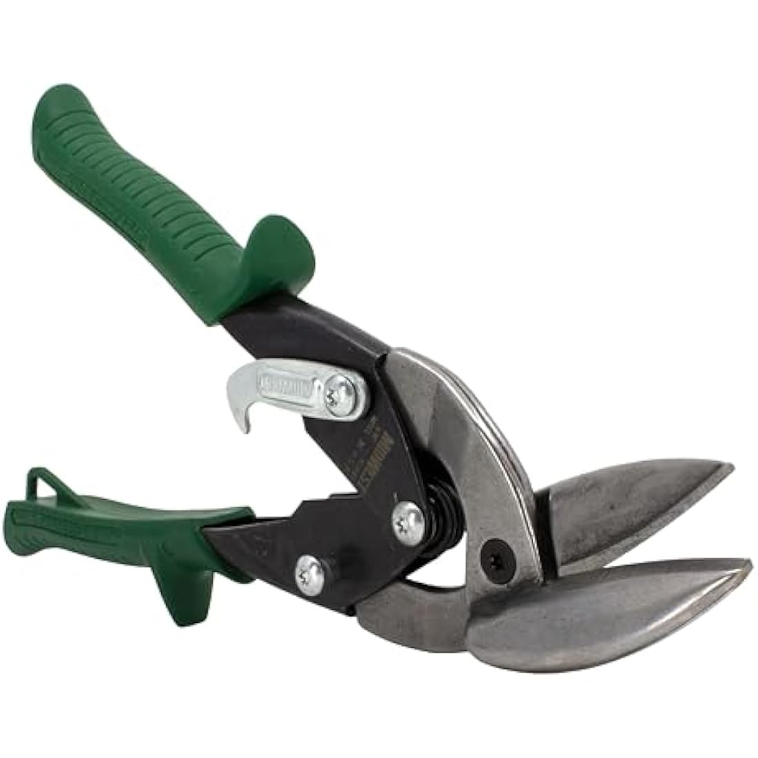 MIDWEST Aviation Snip - Right Cut Offset Tin Cutting Shears with Forged Blade & KUSH'N-Power Comfort Grips - MWT-6510R