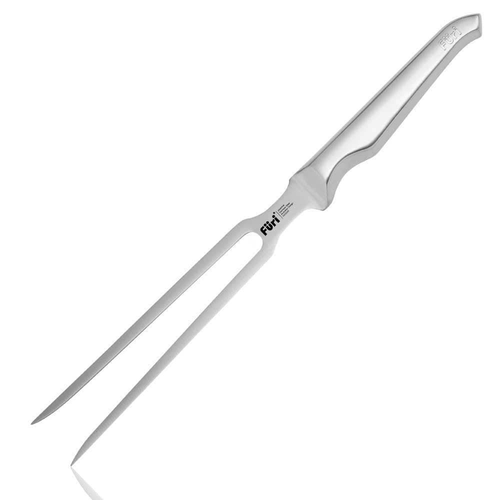 Furi Pro Carving Fork 18cm,Long, Sturdy prongs Ideal for Forking The Largest of roasts, Unique Reverse-Wedge, Anti-Fatigue Handle Locks into Hand for