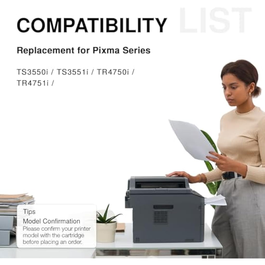 Economink PG-575XL 575 Ink Cartridges XL, Replacement for Canon 575XL Ink Cartridges, Compatible with PIXMA TS3550i TS3551i TR4750i TR4751i Printers (2 Black) Multipack