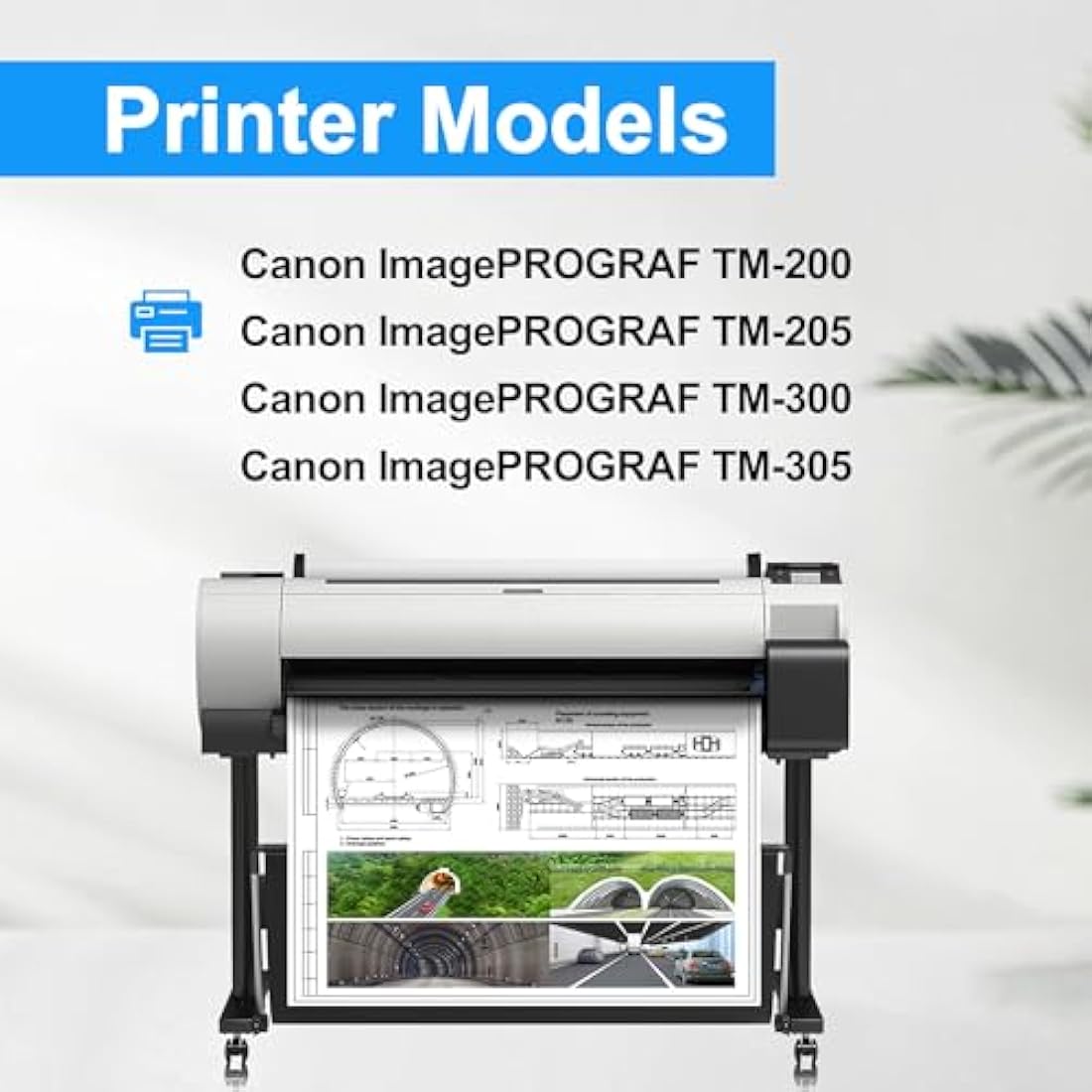 LCL PFI-120 PFI120 130ml Ink Cartridge Replacement for Canon PFI-120 PFI-120MBK PFI-120BK PFI-120C PFI-120M PFI-120Y for Canon ImagePROGRAF TM-200 TM-205 TM-255 TM-300 TM-305 Printer (2MBK+KCMY)