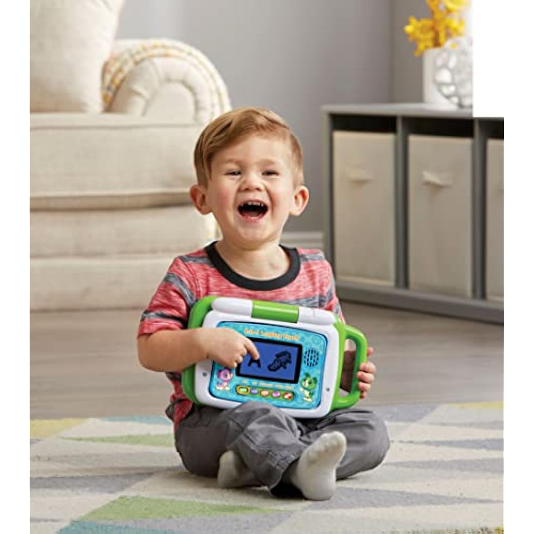 LeapFrog 2 in 1 LeapTop Touch Laptop, Green, Learning Tablet for Kids with 10 Modes of Play, Kids Laptop with Letters, Numbers, Vocabulary and Animals, Learning Toy Laptop for Kids Ages 2 Years +