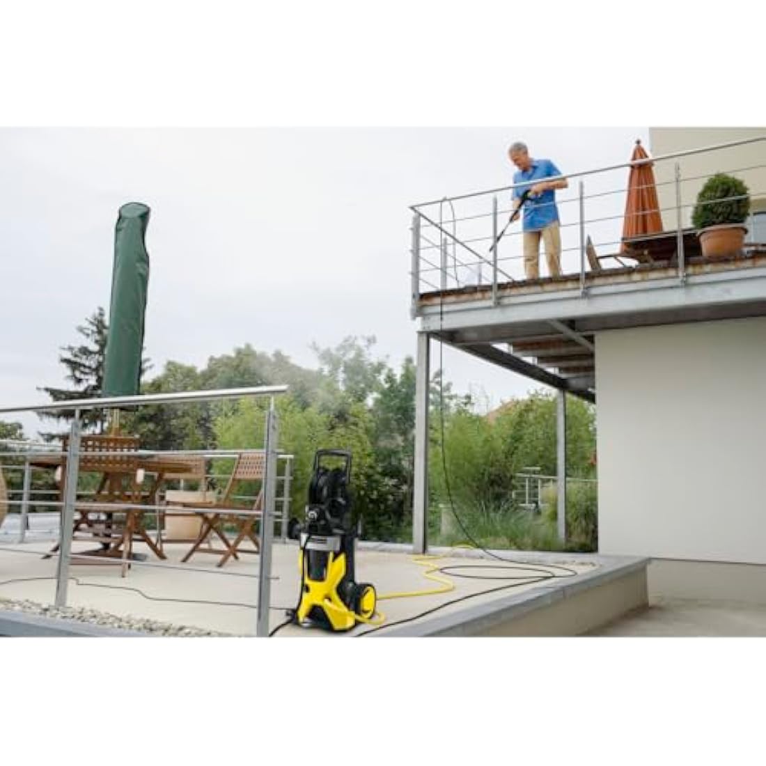 Kärcher Replacement 9 m High Pressure Hose, Quick Connect System Pressure Washer Accessory for K2-K7 Series Machines