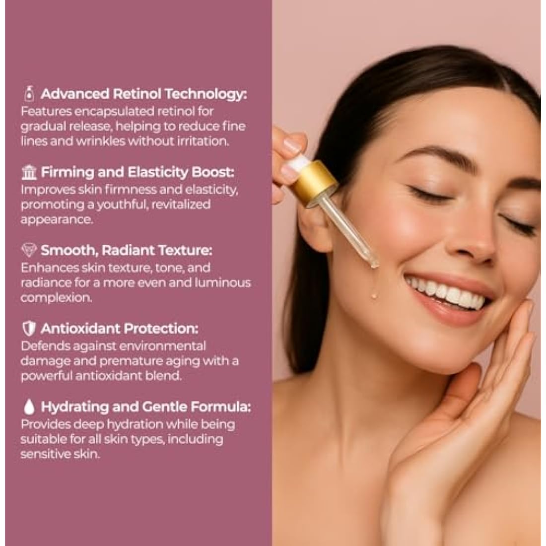 Sesderma Retiage Liposomal Serum – Anti-aging serum with 3 retinoids – Wrinkles, firmness, and hydration – 30 ml