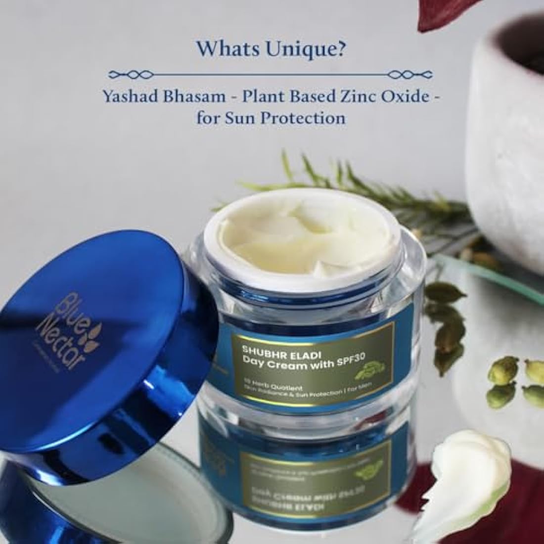 Blue Nectar Brightening and Radiance Eladi Cream with SPF 30 (Men, 50 g)