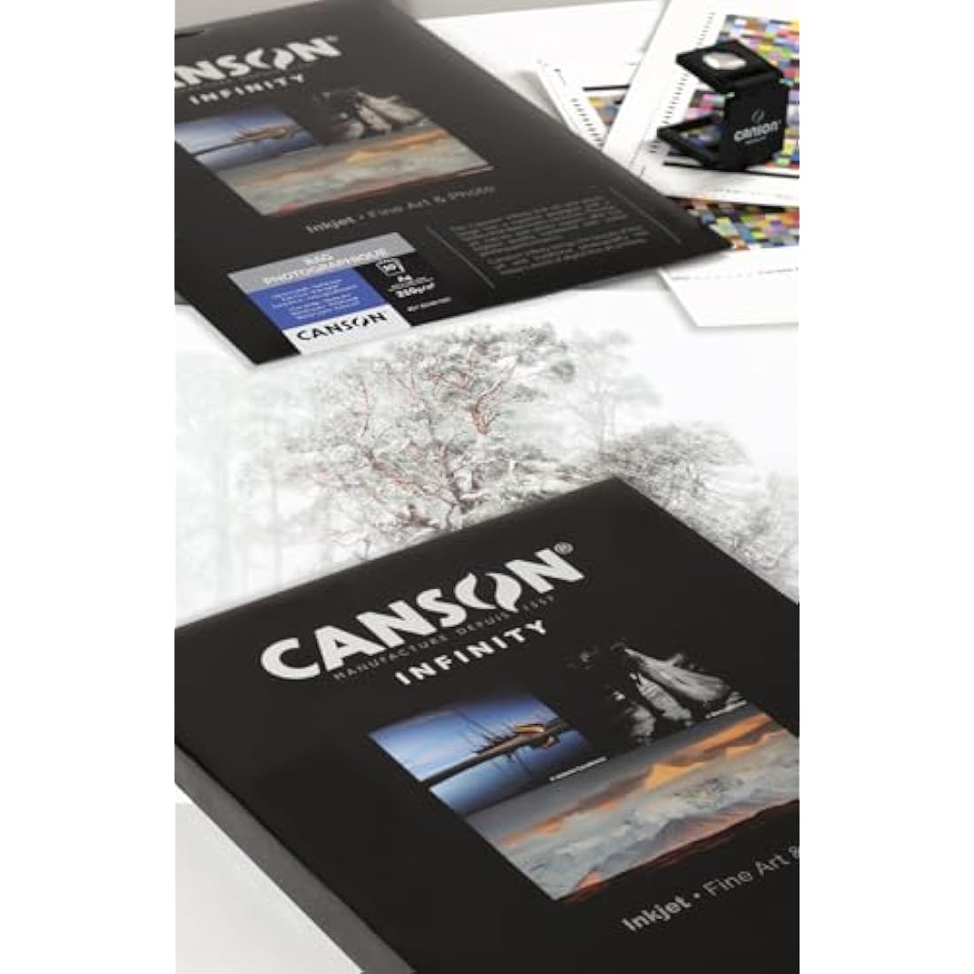 CANSON Infinity Rag Photographique Ultra Smooth 210gsm A4 Paper, Digital Fine Art Reproduction, 25 Pure White Sheets, Ideal for Professional Photographers