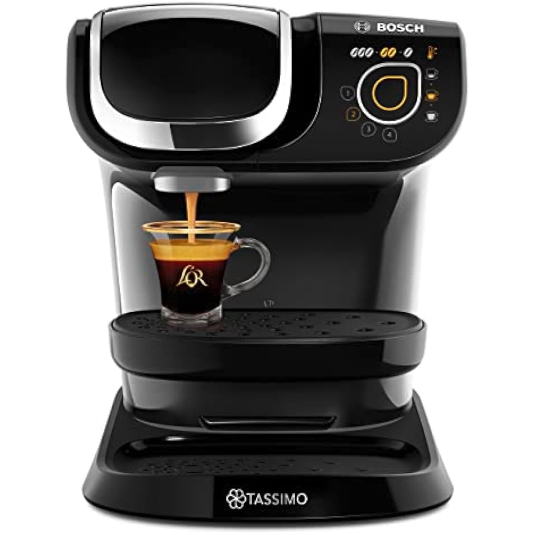 TASSIMO Bosch My Way 2 TAS6502GB Coffee Machine, 1500 Watt, 1.3 Litre - Black