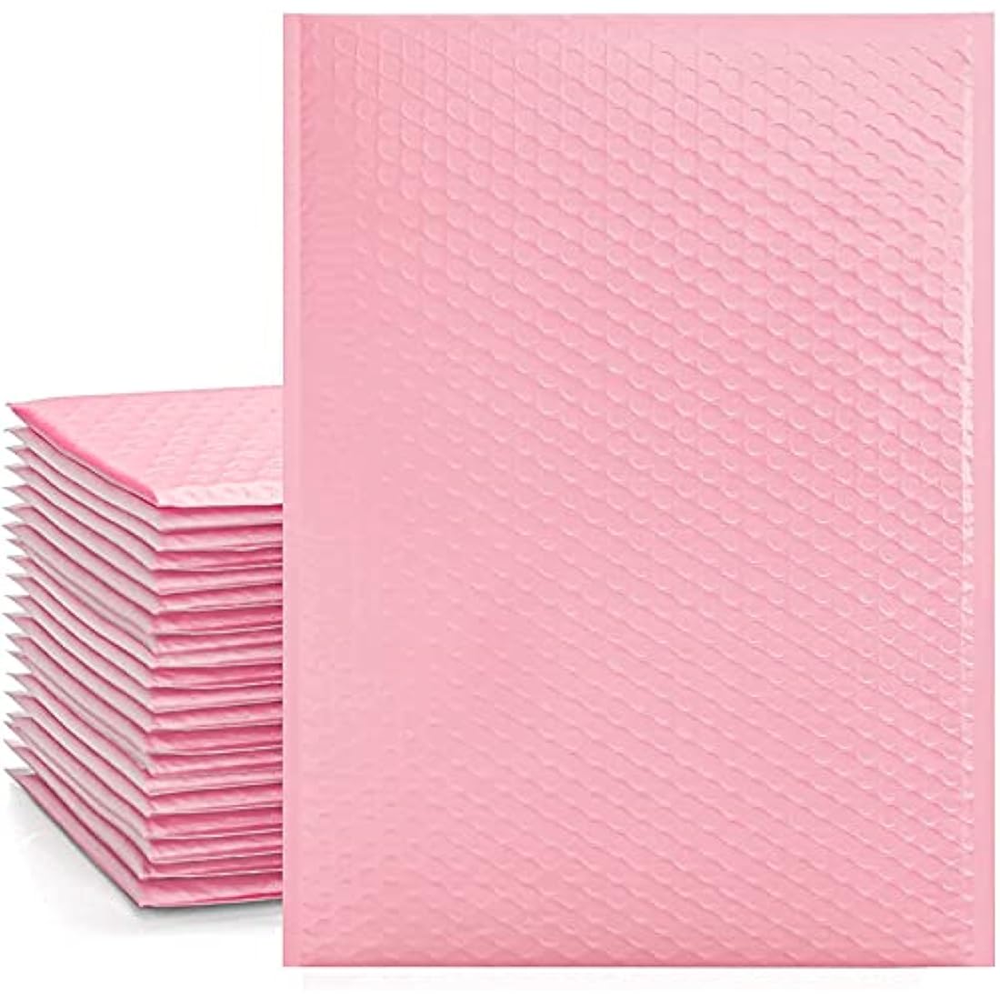 Switory 25Pcs Poly Bubble Mailers Padded Envelopes Bulk Bubble Lined Wrap Polymailer Bags for Shipping/Packaging/Mailing Self Seal, Pale Pink (Inside Size: 26.7x38cm)