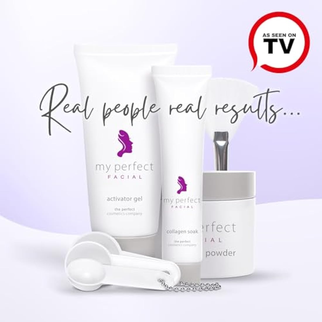 My Perfect Facial, Penny Lane, 10 Treatment Kit, Instant Results, Clinically Proven, Anti-Ageing 3-Stage Facial Contouring and Skin Tightening System. Salon Grade Results, As Seen on TV.