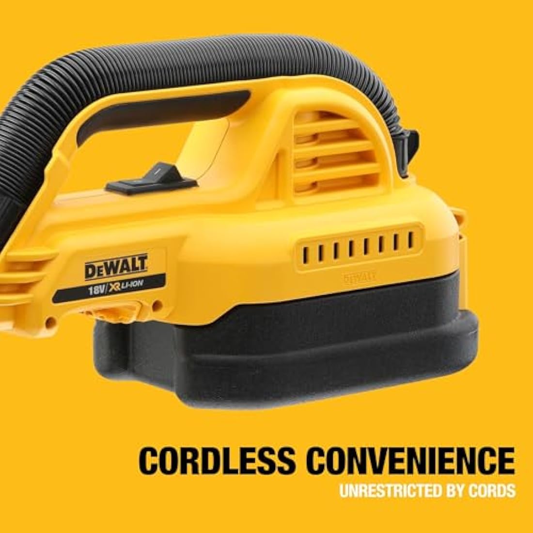 DEWALT XR 18V Cordless Wet & Dry Handheld Vacuum Cleaner (Bare Unit) with Accessories, DCV517N-XJ