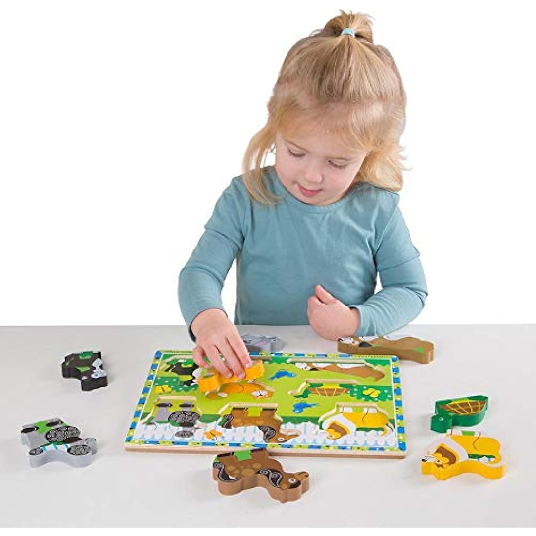 Melissa & Doug 13724 Pets Chunky Puzzle, Wooden Toy, 2+, Gift For Boy Or Girl, Multicolour