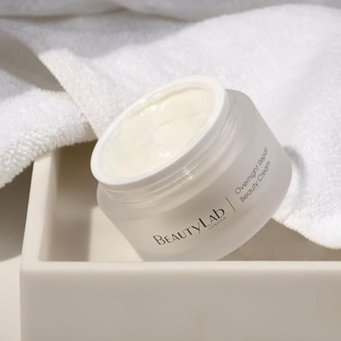 BEAUTYLAB Overnight Repair Beauty Face Cream, Advanced Anti Ageing for Women, Hydrates, Firms, & Reduces Wrinkles, Collagen Supporting Formula, Rejuvenating Moisturiser, 50ml