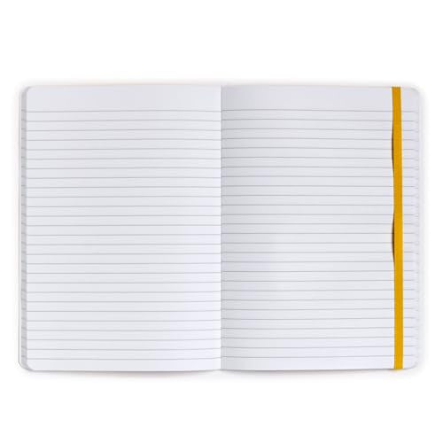 Puckator A5 Lined Notebook in Recycled Paper – Yellow Submarine, Beatles – White