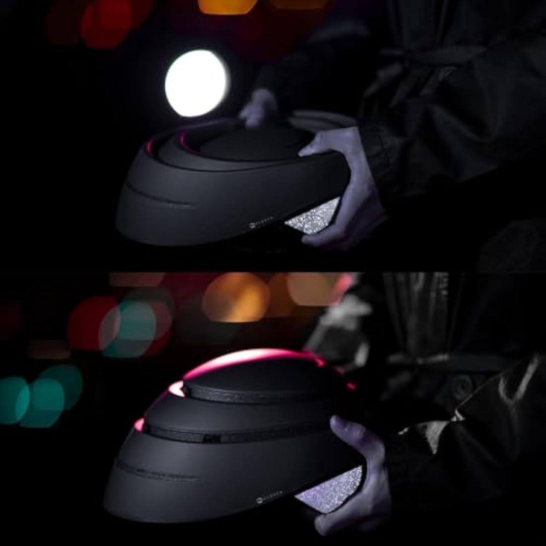 CLOSCA. Foldable helmet. The bike helmet for women and men. Certificate for bicycle, scooter, electric bicycle, inline skates and skateboards.