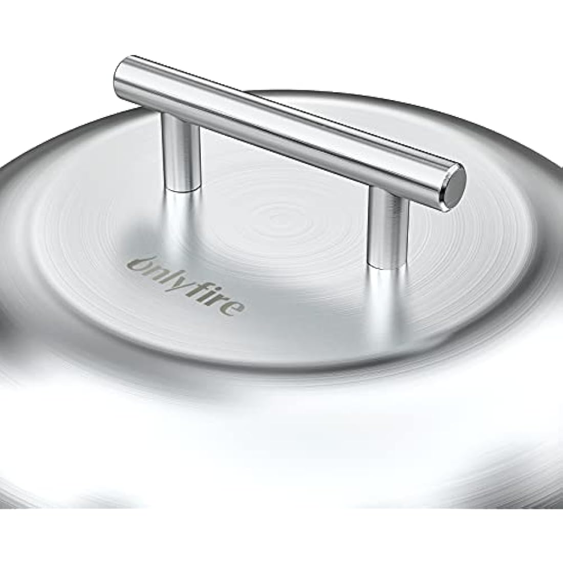 onlyfire Round Basting Cover/Cheese Melting Dome,BBQ stainless steel Steaming Cover for Flat Top Griddle Grill and other Grills, Smokers