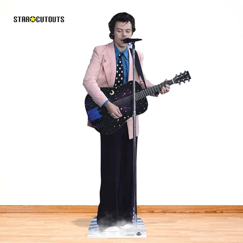 STAR CUTOUTS CS1026 Harry Styles Pink Jacket Lifesize Cardboard Cutout With Mini