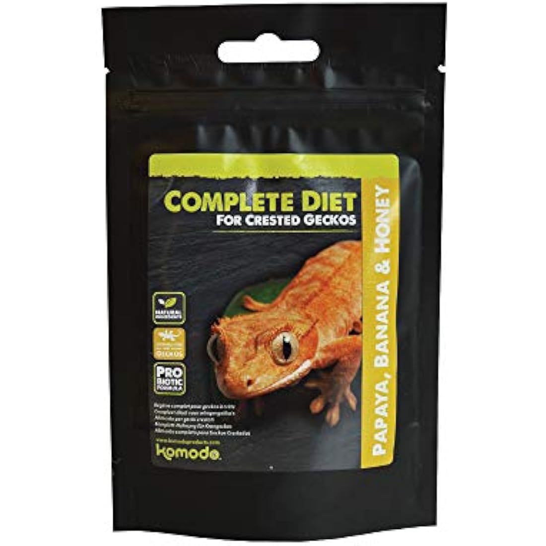 Komodo - Crested Gecko Complete Diet - Papaya, Banana & Honey 60g