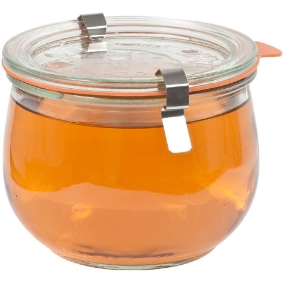 SET OF SIX 580ml Tulip Weck Jars. German Made Classic Design. Model 744