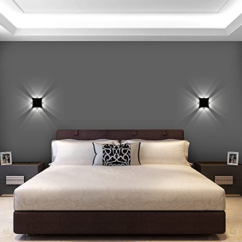 KAWELL 8W Modern Wall Light LED Wall Wash Light Waterproof IP65 Aluminum Wall Lamp LED Indoor Outdoor for Bathroom Bedroom Stairs Corridor Living Room