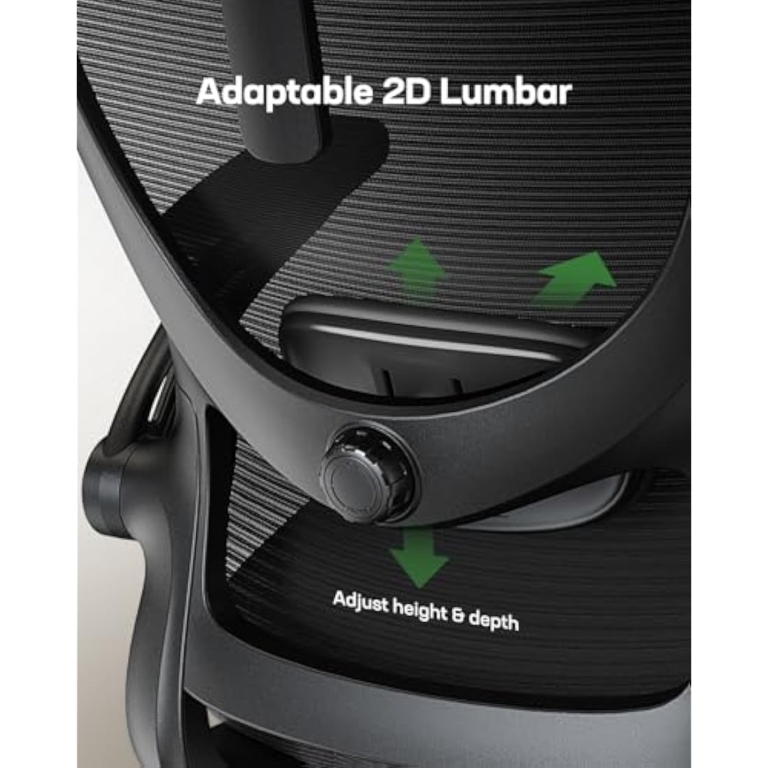Marsail Ergonomic Office Chair: Computer Desk Chair with High Back Adjustable Lumbar Support 3D Armrests and Headrest 90°-130°Rocking Mesh Swivel Task Chairs for Home Office